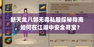 新天龙八部无毒私服探秘指南，如何在江湖中安全寻宝？