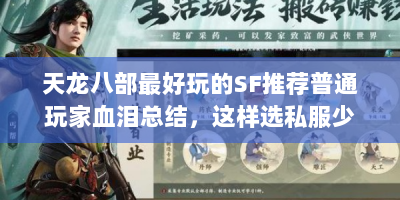 天龙八部最好玩的SF推荐普通玩家血泪总结，这样选私服少走3年弯路！