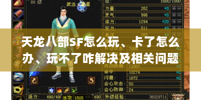 天龙八部SF怎么玩、卡了怎么办、玩不了咋解决及相关问题全解析