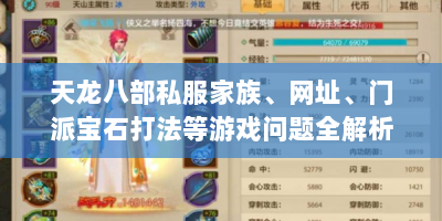 天龙八部私服家族、网址、门派宝石打法等游戏问题全解析