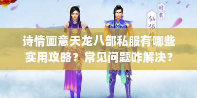 诗情画意天龙八部私服有哪些实用攻略？常见问题咋解决？
