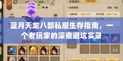 蓝月天龙八部私服生存指南，一个老玩家的深夜避坑实录