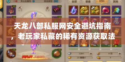 天龙八部私服网安全避坑指南，老玩家私藏的稀有资源获取法则