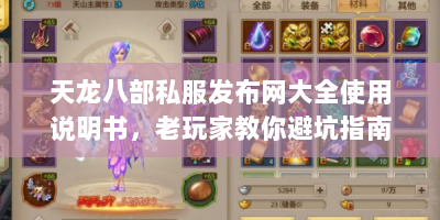 天龙八部私服发布网大全使用说明书，老玩家教你避坑指南