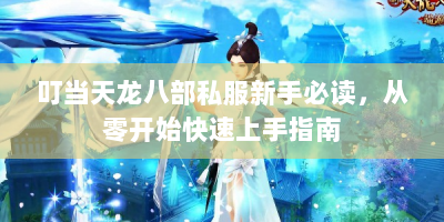 叮当天龙八部私服新手必读，从零开始快速上手指南
