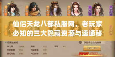 仙侣天龙八部私服网，老玩家必知的三大隐藏资源与速通秘籍