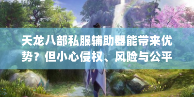 天龙八部私服辅助器能带来优势？但小心侵权、风险与公平问题