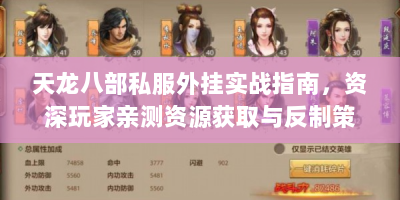 天龙八部私服外挂实战指南，资深玩家亲测资源获取与反制策略