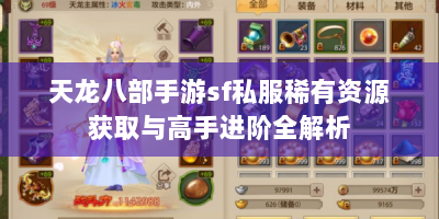 天龙八部手游sf私服稀有资源获取与高手进阶全解析