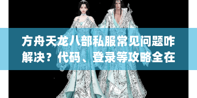 方舟天龙八部私服常见问题咋解决？代码、登录等攻略全在这！