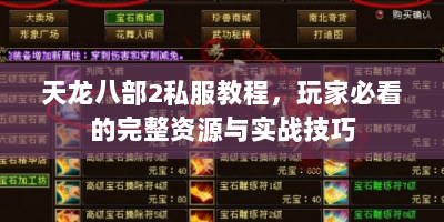 天龙八部2私服教程，玩家必看的完整资源与实战技巧