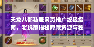 天龙八部私服网页推广终极指南，老玩家揭秘隐藏资源与独家技巧