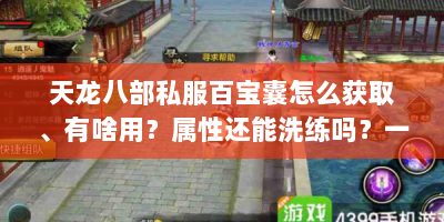 天龙八部私服百宝囊怎么获取、有啥用？属性还能洗练吗？一文解答