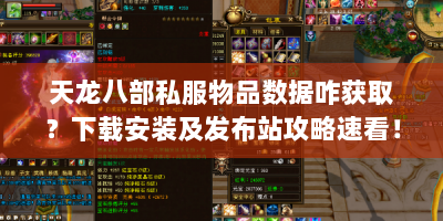 天龙八部私服物品数据咋获取？下载安装及发布站攻略速看！