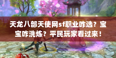 天龙八部天使网sf职业咋选？宝宝咋洗炼？平民玩家看过来！