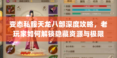 变态私服天龙八部深度攻略，老玩家如何解锁隐藏资源与极限战力