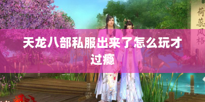 天龙八部私服出来了怎么玩才过瘾