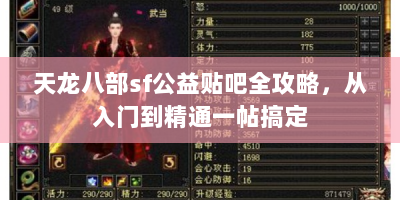 天龙八部sf公益贴吧全攻略，从入门到精通一帖搞定