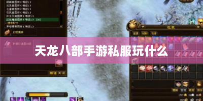 天龙八部手游私服玩什么