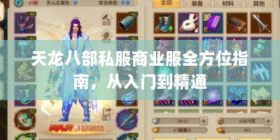天龙八部私服商业服全方位指南，从入门到精通
