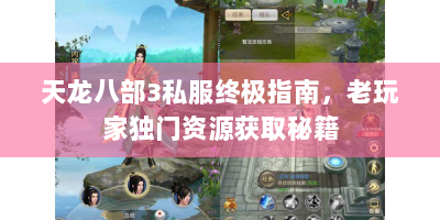 天龙八部3私服终极指南，老玩家独门资源获取秘籍