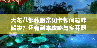 天龙八部私服常见卡顿问题咋解决？还有副本攻略与多开器推荐！