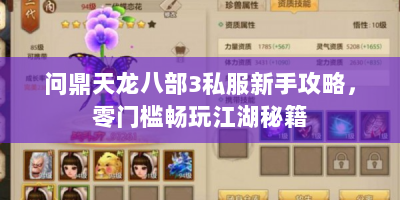问鼎天龙八部3私服新手攻略，零门槛畅玩江湖秘籍