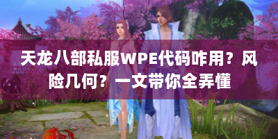 天龙八部私服WPE代码咋用？风险几何？一文带你全弄懂