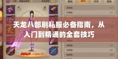 天龙八部刷私服必备指南，从入门到精通的全套技巧