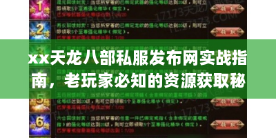 xx天龙八部私服发布网实战指南，老玩家必知的资源获取秘籍