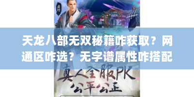 天龙八部无双秘籍咋获取？网通区咋选？无字谱属性咋搭配？