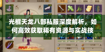光棍天龙八部私服深度解析，如何高效获取稀有资源与实战技巧