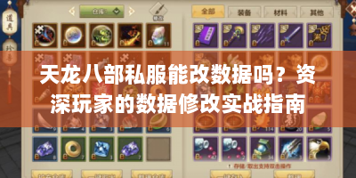 天龙八部私服能改数据吗？资深玩家的数据修改实战指南