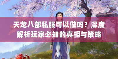 天龙八部私服可以做吗？深度解析玩家必知的真相与策略