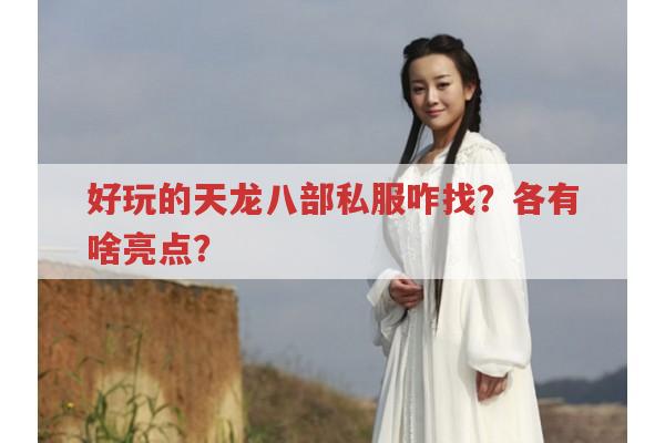 好玩的天龙八部私服咋找?各有啥亮点?