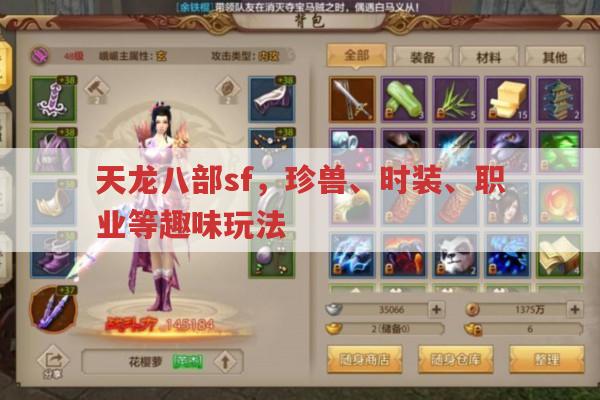 天龙八部sf,游戏特色与玩法全解析