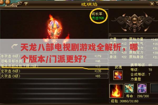天龙八部,电视剧版本与游戏门派全解析