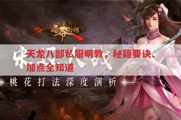 天龙sf明教,秘籍要诀与加点策略