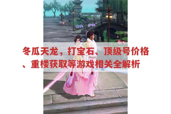 冬瓜天龙相关攻略,打宝石、重楼获取、门派选择等