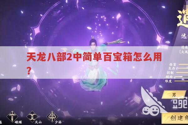 天龙八部2简单百宝箱使用,安装、打怪、门派及更多