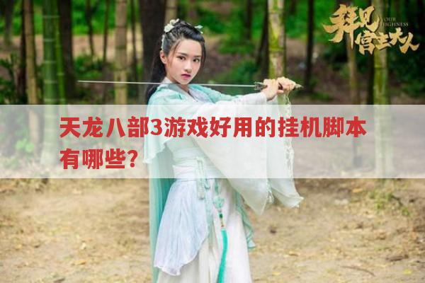天龙八部3挂机脚本有哪些?好用又实惠的脚本推荐