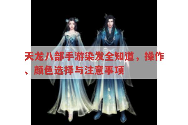 天龙八部手游男性角色染发攻略及注意事项
