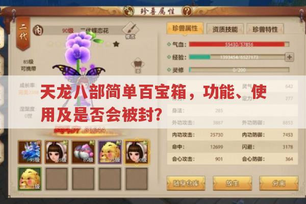 天龙八部简单百宝箱,功能、使用与现状的全面解析