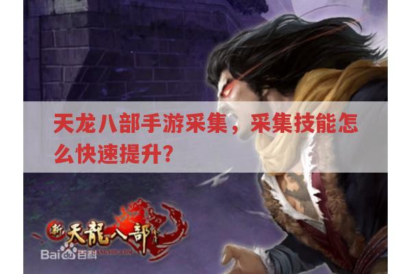 天龙八部手游采集,采集技能快速提升有啥秘诀?