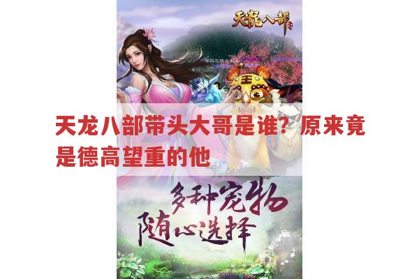 天龙八部带头大哥是谁?竟是德高望重的玄慈方丈?