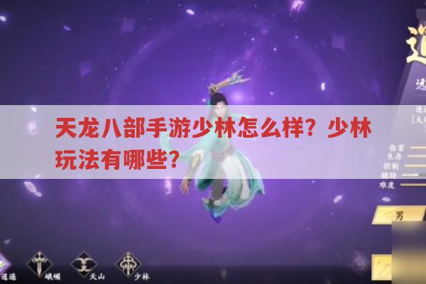 天龙八部手游少林如何?少林有哪些玩法?